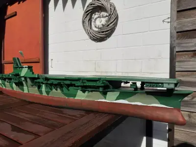 Aircraft Carrier IJN Shinano Highly Detailed 3D Model Kit 3D print model