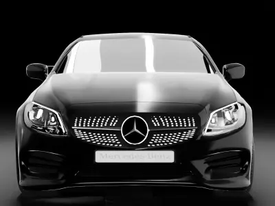 2021 Mercedes-C300 high poly-Rigged 3D model