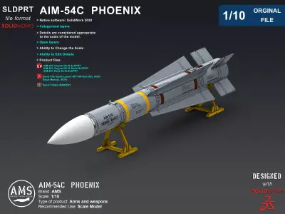 AIM-54C Phoenix - Orginal File 3D model