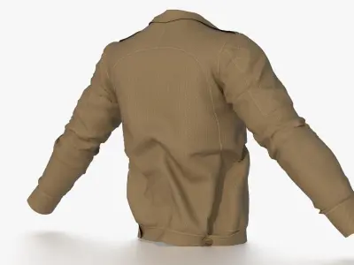BOMBER military jacket 3D model