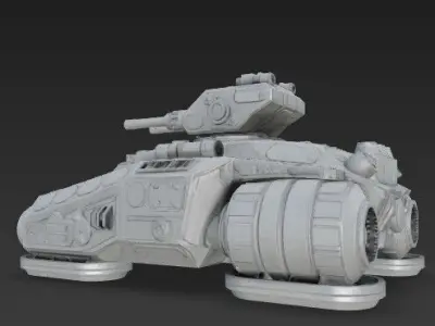 3D Printable Iron Oath Calm Before the Storm Heavy Hover Tank 3D model
