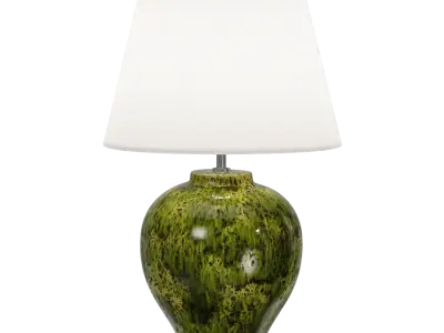  Eno Ceramic Kelantis Jungle Shade Lamp Model, Green 