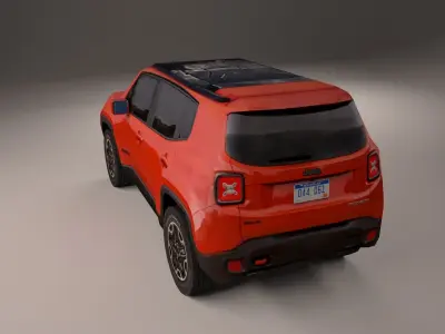 Jeep Renegade 2016 4X4 Low-poly 3D model