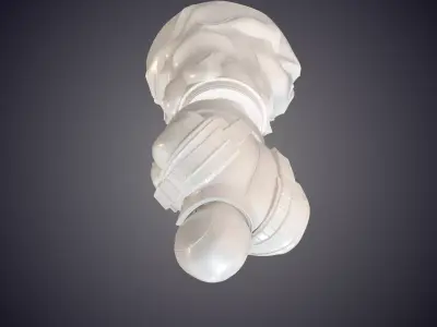 Sci Fi Cyber Ninja Soldier Torso PM-846 3D print model