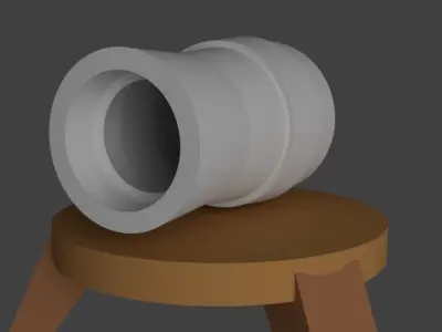Low poly Clash Of Clans Cannon Free low-poly 3D model