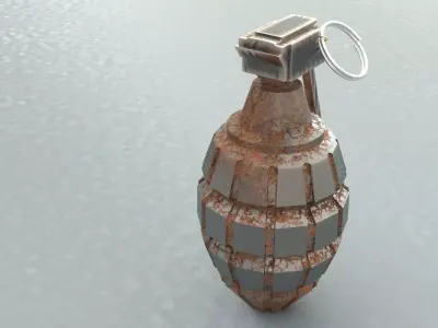 laos Game Hand Grenade Low-poly 3D model