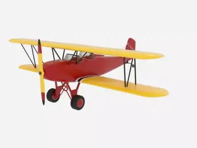 The Consolidated Model 14 Fleet Biplane 3D model
