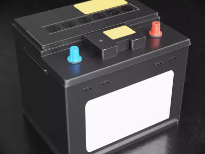 Car Battery Type A 3D model