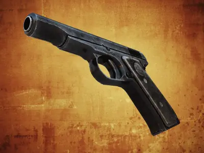 Remington Model 51 Low-poly 3D model