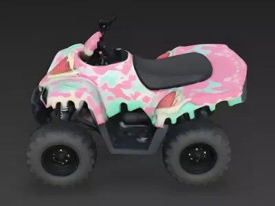 Berry-Scoop ATV 3D Model Low-poly 3D model
