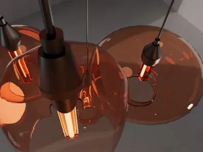 Modern Celling Lamp Free 3D model