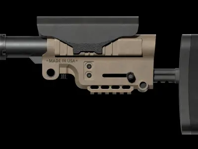 AB Arms Urban Sniper Stock Low-poly 3D model
