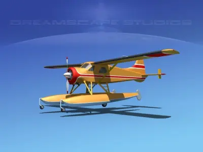 Dehavilland DHC-2 Beaver V14 3D model