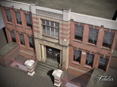 Building 03 Low-poly 3D model