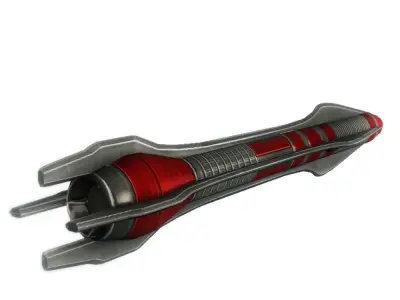 Missile 5 sci-fi low poly Low-poly 3D model