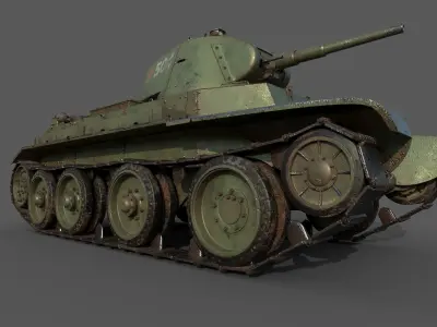 Soviet Tank BT-7 3D model