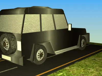 Indian Jeep Type 3 Free low-poly 3D model