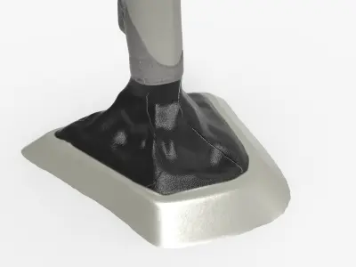 3 Series Automatic Gear Shift Knob Low-poly 3D model