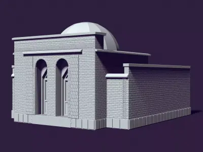 Mausoleum of Muslim Turkic peoples 3D print model