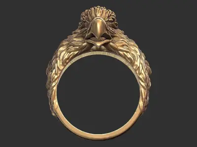 Eagle Ring 3D print model 7