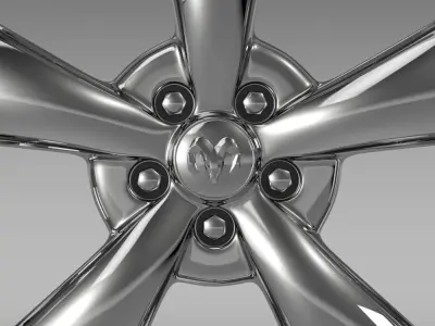Mopar Dodge Challenger rim 3D model