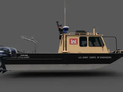 SeaArk Little Giant 25 Low-poly 3D model