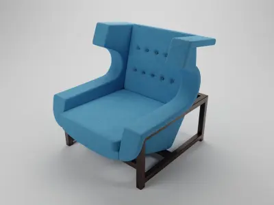 ARMCHAIR VOLTAIRE SERGIO RODRIGUES Free 3D model