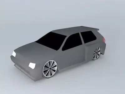 Tuned Hatchback Free 3D model
