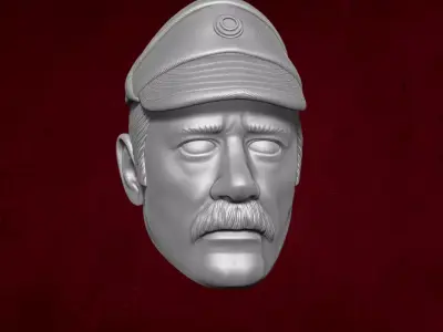 Admiral Pellaeon Star Wars Fan Art STL Files for Action Figures 3D print model
