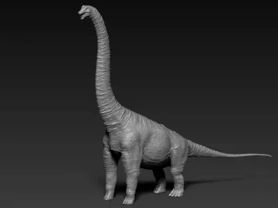 Dinosaur Brachiosaurus Sculpt Project 3D model