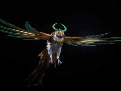 HEAVEN BIRD 3D MODEL Low-poly 3D model