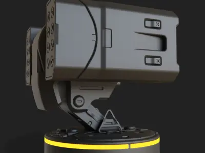 Hardsurface Sci fi Turret Design 3D model
