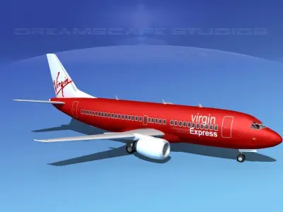 Boeing 737-300 Virgin Express 3D model