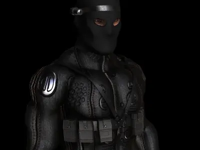 Black Ops Seal Low-poly 3D model