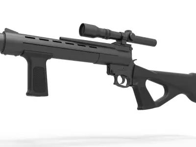 Deathwatch Blaster Rifle from The Mandalorian TV series 3D model