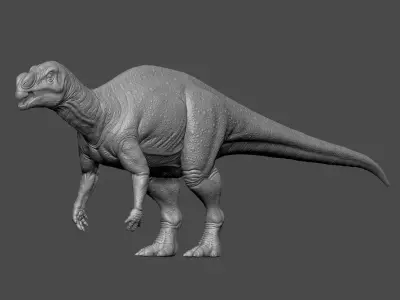 Muttaburrasaurus Dinosaur 3D model