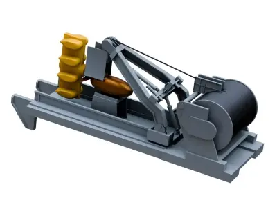 CAPTAS-4 towed array sonar  3D model