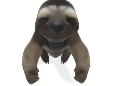 Chill the Stylized Sloth 3D model
