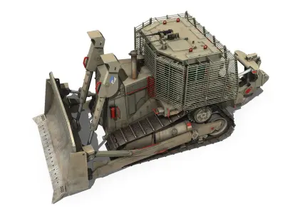 Armored D9R Bulldozer - 949634 - IDF 3D model