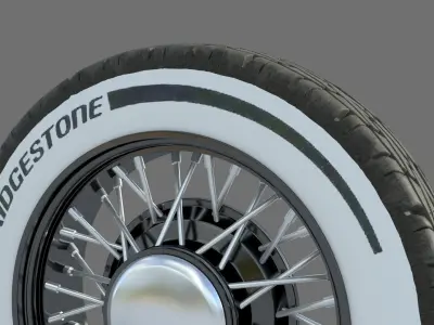wheel Rim Tire 11 3D model