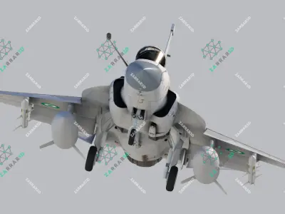 JF-17 Thunder Nigeria Realistic Rigged Low-poly 3D model