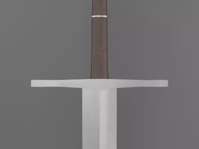 Optimizated low poly sword Free low-poly 3D model