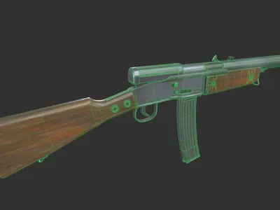Volkssturmgewehr Low-poly 3D model