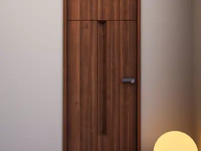 Door 6 wooden 3D model