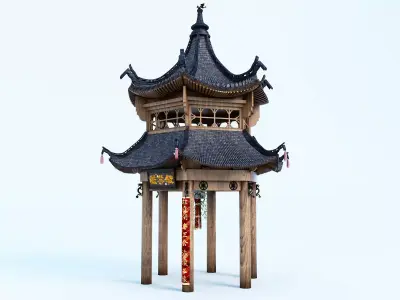 Chinese Pavilion V1 3D model