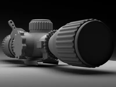 Binoculars Low-poly 3D model