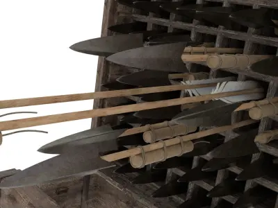 Ancient artillery Shenji Arrow 3D model