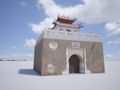 The North Gate Thang Long Hanoi Citadel 3D model