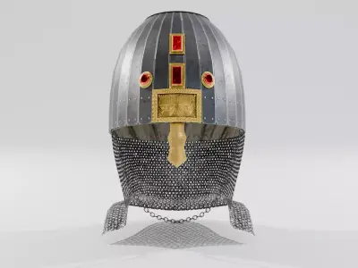 Kispek - Eastern Helmet Low-poly 3D model