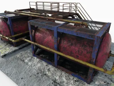 Industrial Set01 Low-poly 3D model